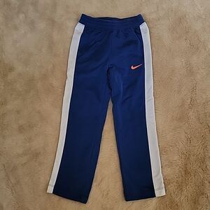 NIKE BLUE TRACK PANTS, SIZE 4